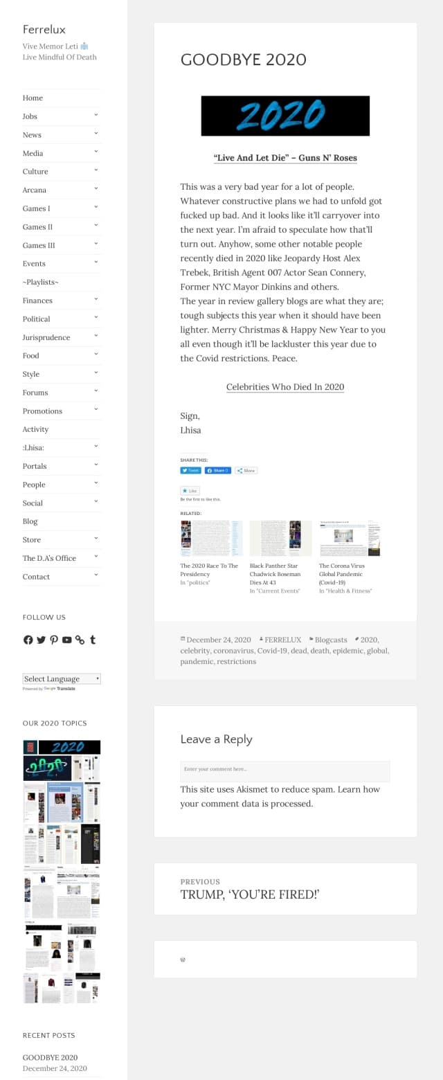 Goodbye 2020 🎉🎄✨