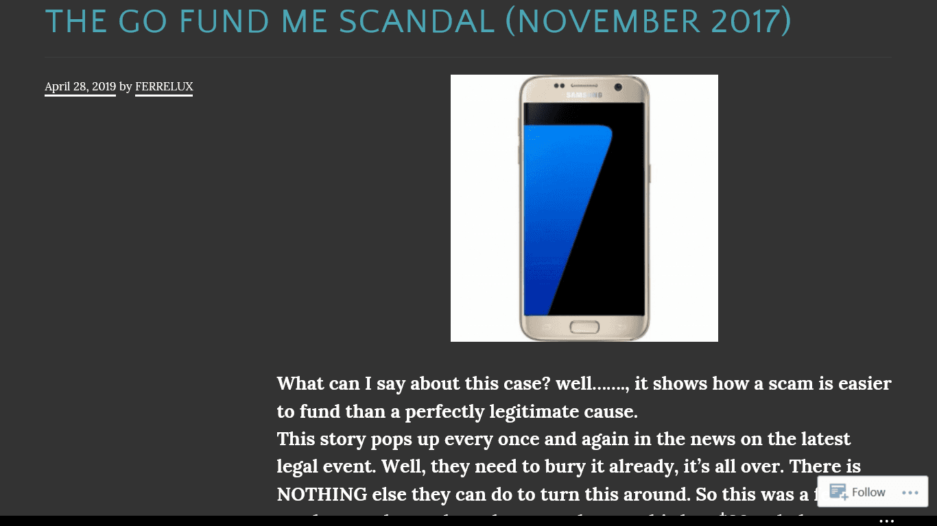 🏞 The Go Fund Me Scandal (Nov 2017)🏌🏻‍♂️