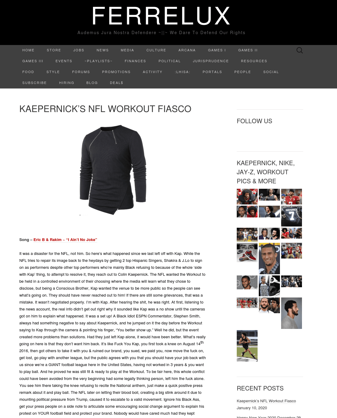 Kaepernickโs NFL Workout Fiasco ๐โฝ๐